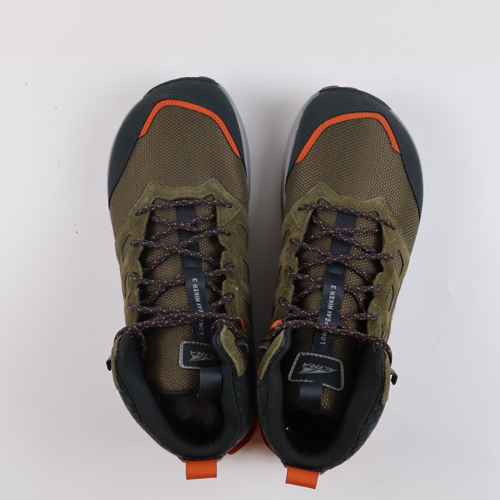 Altra Lone Peak Hiker 3 Dusty Olive Green Orange 10.5 MSRP 150 - Picture 2 of 7